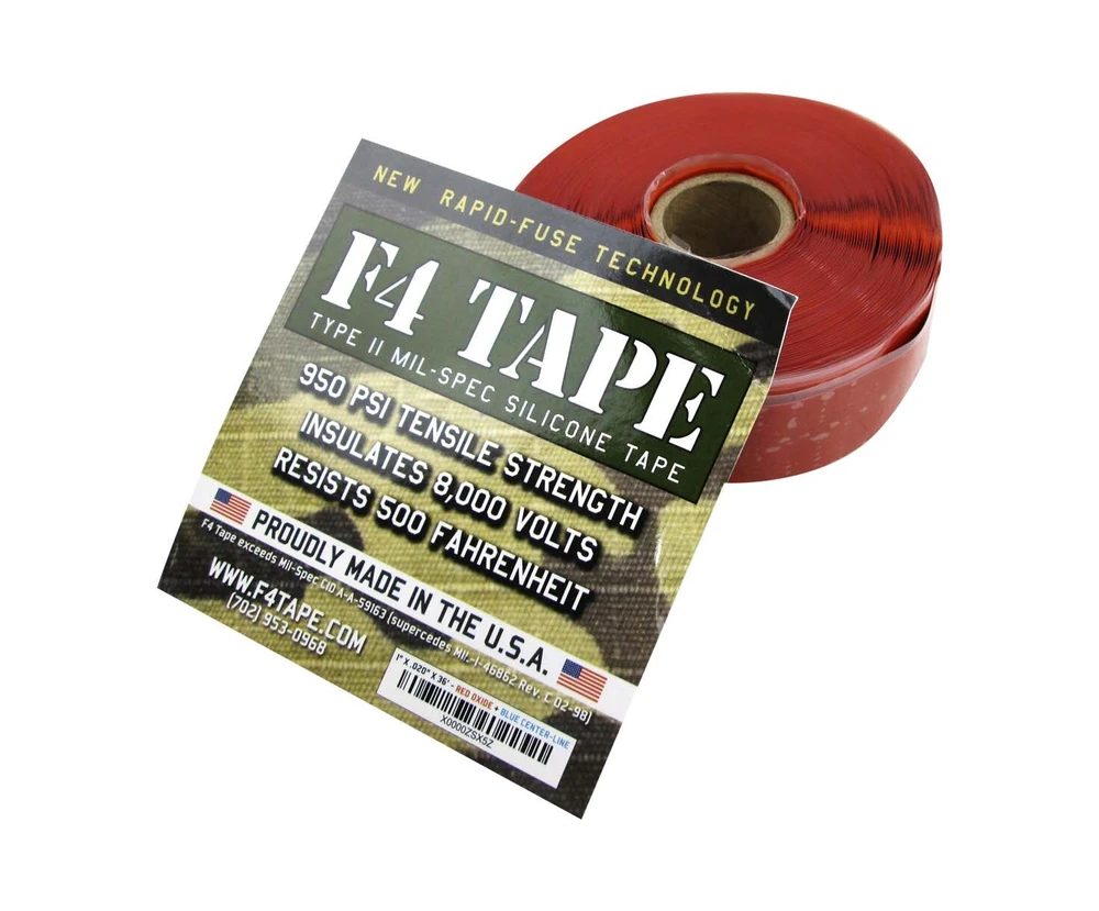 A-A-59163 (SUPERSEDED P/N# MIL-L-46862 ) MOX-TAPE RED COLOR Harbor Products F4 Red Self-Fusing Silicone Tape 1" Wide x .020" Thick x 36' Long Roll aviation consumable