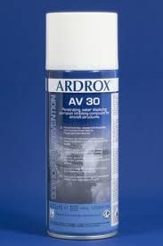 MIL-PRF-16173E Class 1, Grade 1 & 4 ARDROX AV30 Penetrating Water Displacing Corrosion Inhibiting Compound 400ML Aerosol Can aviation consumable