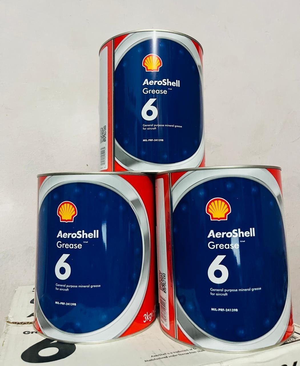 MIL-G-24139, MIL-PRF-24139, MIL-PRF-24139A AeroShell Grease 6 General-Purpose Mineral Aircraft Grease 3 Kg (6.6 lb) Can aviation consumable
