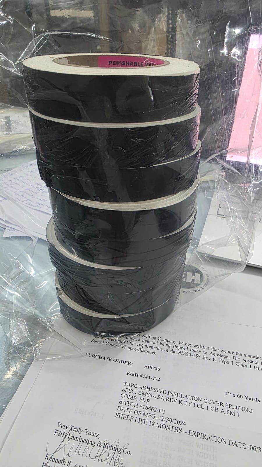 BMS8-371 Type 1A ( 743-3WF_1-8X1X79IN ) 743-3WF Sheet Polyvinylidene Fluoride Foam, Roll 1/8" X 1" X 79"// Bms 8-371 TY-1A CL-1 GR-2 aviation consumable