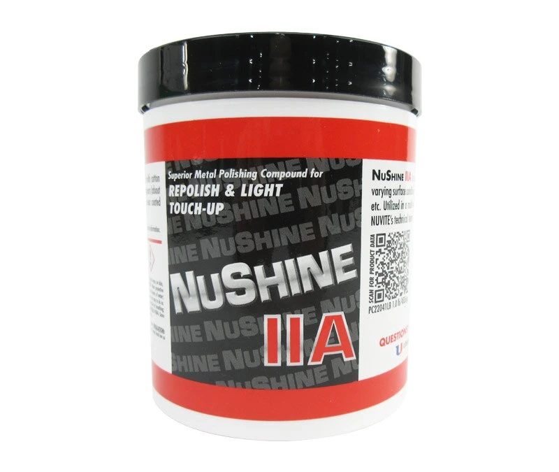 NUSHINE IIA Nuvite Nushine II Grade A Re-Polishing & Light Touch-Up Metal Polishing Compound 1 lb Jar aviation consumable