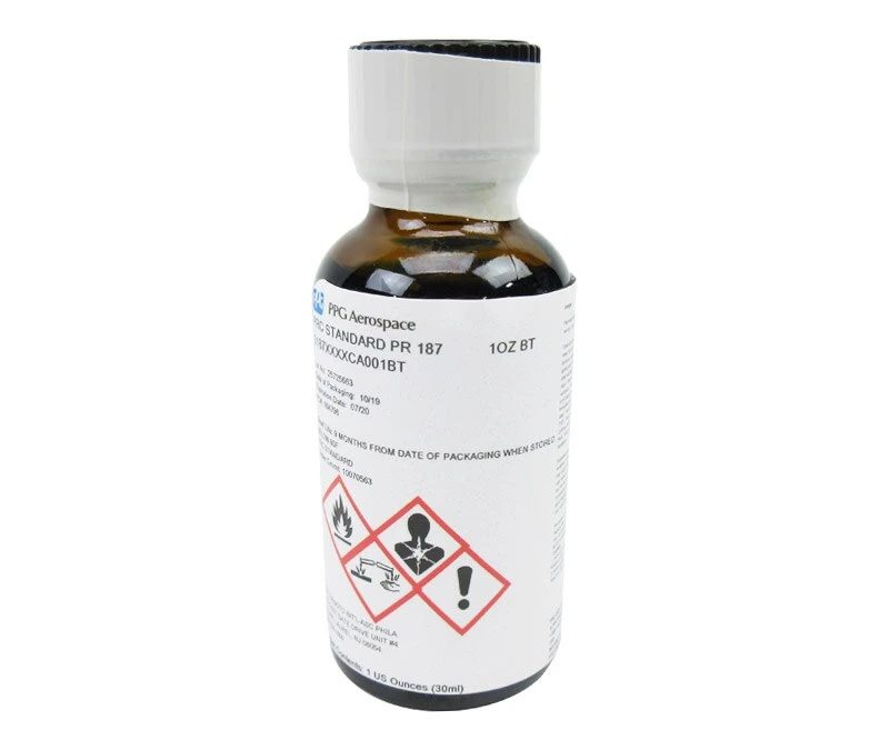 PR187 PRC Standard Spec Sealants Adhesion Promoter - 1 oz Glass Bottle PPG PR187 PRC Standard Spec Sealants Adhesion Promoter 1 oz Glass Bottle aviation consumable