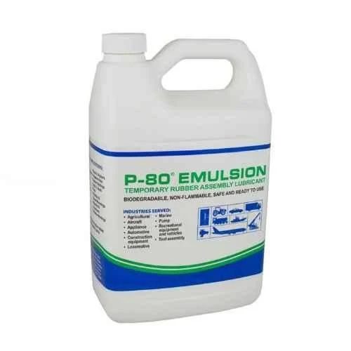 P80 Emulsion 1 Litre Temporary Rubber Assembly Lubricant, P-5321-12 P-80 RUBBER LUBRICANT EMULSION (1-Litre-Tin) aviation consumable