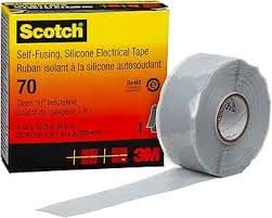 3M 70 MOX TAPE 3M 70 Scotch Self-Fusing Silicone Rubber Electrical Tape, 1 inch Width, 30 Foot Length aviation consumable