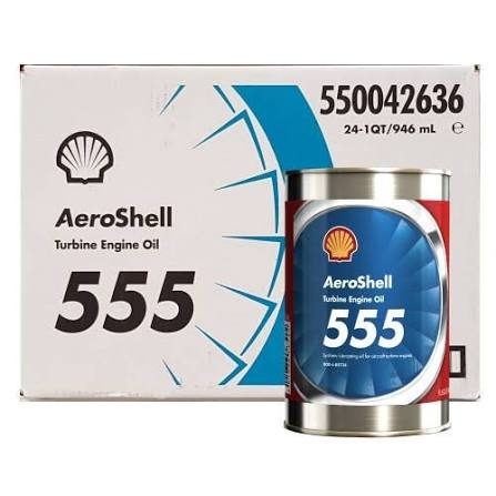 DOD-L-85734,DOD-PRF-85734A AeroShell Turbine Oil 555 Synthetic Turbine Engine Oil Quart Can aviation consumable